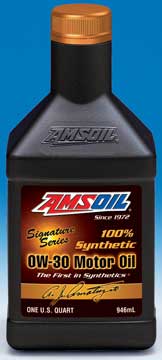 amsoil signature series 0w-30 synthetic motor oil